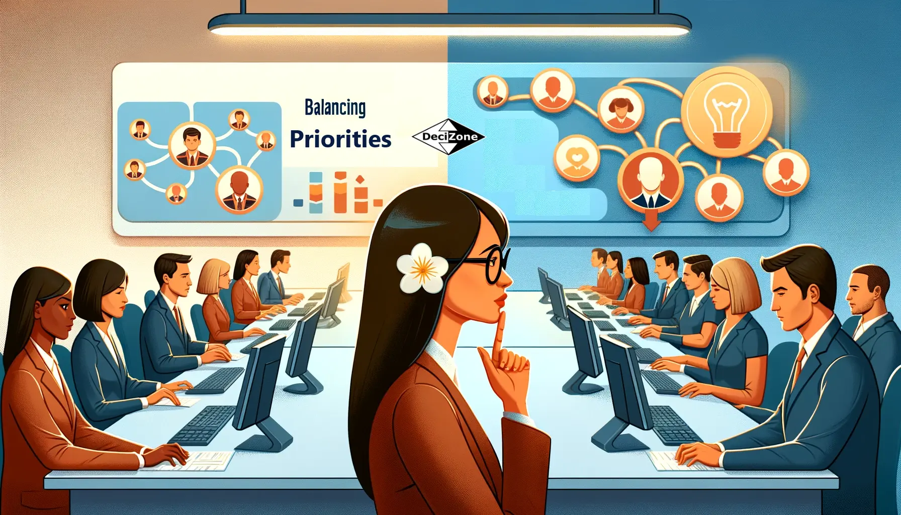 Striking the balance between agent expertise and decision tree efficiency.